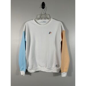Aldi Gear Sweatshirt Youth Large 12-14 White‎ Colorblock Pullover